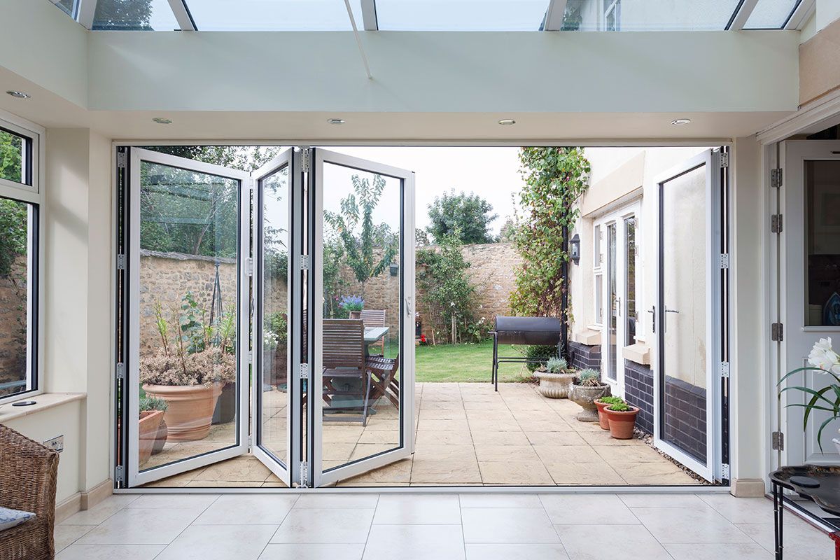Infinity ProServ's range of bi-fold doors are made-to-measure to open up your living space to the great outdoors and allow vast amounts of natural light into your home.