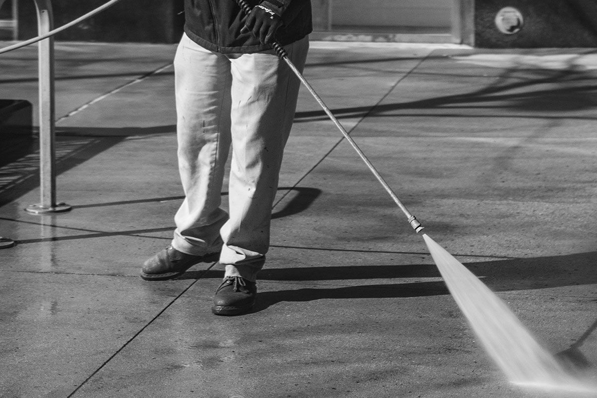 Infinity ProServ's team can keep your patios, driveways and decking gleaming with our pressure washing services.
