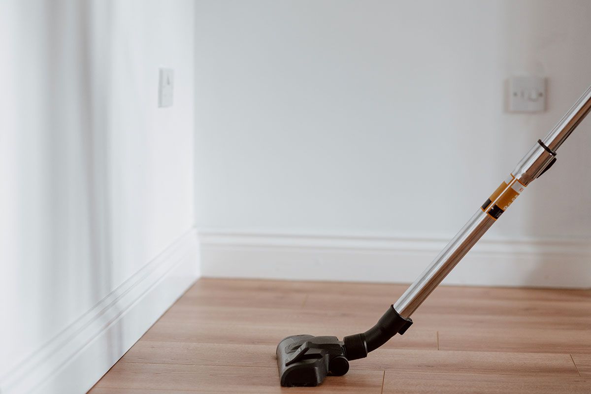 Vacuuming is a key element of Infinity ProServ's home cleaning service.